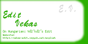 edit vekas business card
